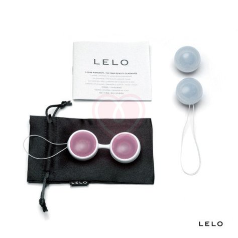 Вагинальные шарики LELO Luna Beads Mini розовые и голубые фото 2