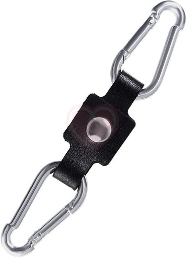 Наручники с красной окантовкой Pecado BDSM черные фото 5