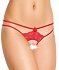 Стринги открытые с бантиком Soft Line Collection красные фото 1