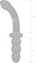 Стеклянный двухсторонний фаллоимитатор Glas Ribbed фото 5