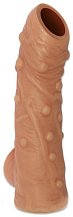 Насадка с открытой головкой и пупырышками Kokos Nude Sleeve NS002-M
