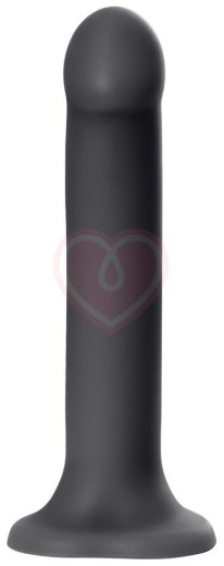 Гибкий фаллоимитатор на присоске Strap-on-me XL 20 см чёрный фото 2