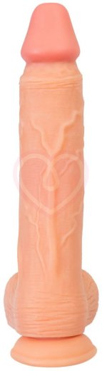 Реалистичный фаллоимитатор с мошонкой на присоске RealStick Nude Wilt телесный фото 9