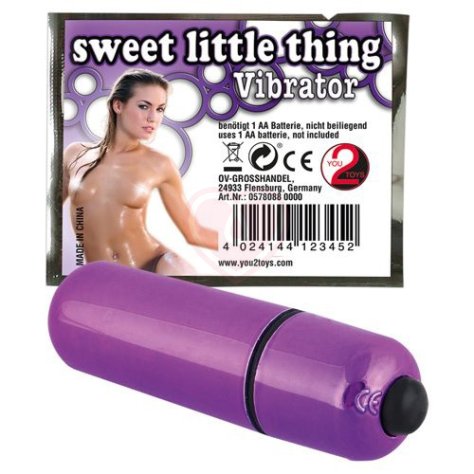 Вибропуля блестящая Sweet Little Thing фиолетовая фото 2