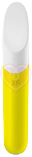 Вибропуля Satisfyer Ultra Power Bullet 7 с вогнутым кончиком жёлтая фото 5
