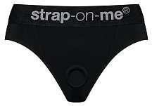 Трусики для страпона Strap-On-Me Lingerie Harness Heroine чёрные