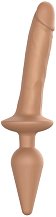 Двусторонний фаллоимитатор Strap-On-Me Switch Plug-In Realistic Dildo S телесный