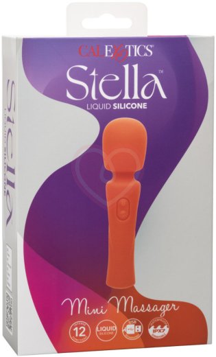 Мини-вибромассажёр Stella Liquid Silicone Mini Massager оранжевый фото 5