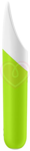 Вибропуля Satisfyer Ultra Power Bullet 7 с вогнутым кончиком ярко-зелёная фото 2