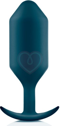 Утяжелённая анальная пробка для ношения b-Vibe Snug Plug 6 большая морская волна фото 1