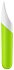 Вибропуля Satisfyer Ultra Power Bullet 7 с вогнутым кончиком ярко-зелёная фото 2