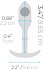 Утяжелённая анальная пробка для ношения b-Vibe Snug Plug 1 мини голубая фото 7