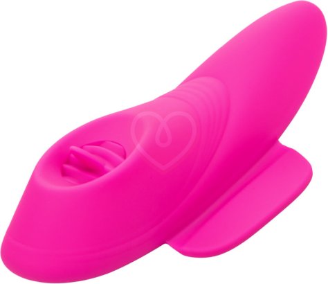 Стимулятор клитора с язычком и вибрацией Lock-N-Play Flicker Panty Teaser с пультом розовый фото 6
