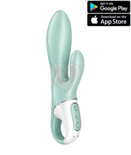 Расширяющийся вибратор Satisfyer Air Pump Bunny 5 с приложением фото 1