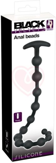 Анальные бусы Black Velvets Anal Beads чёрные фото 7