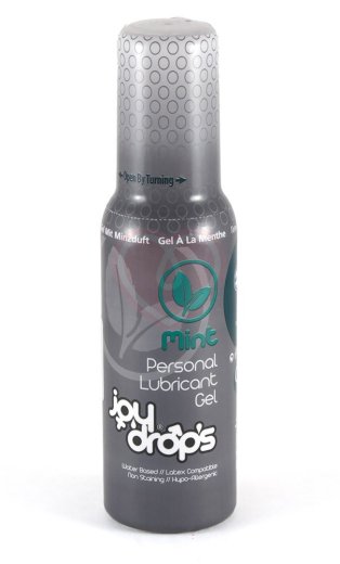 Лубрикант на водной основе Joydrops Mint с ароматом мяты 100 мл фото 1