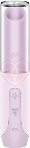 Вакуумно-волновой клиторальный стимулятор помада Satisfyer Secret Kiss сиреневый фото 1