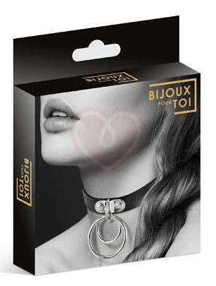 Чокер с кольцами Bijoux Pour Toi Collier чёрный фото 3