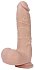 Силиконовый реалистичный фаллоимитатор Real Basic Toy 21 см фото 1
