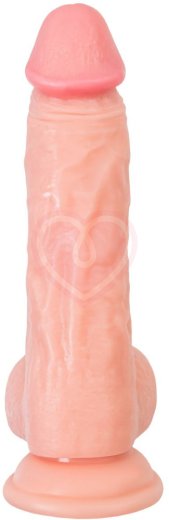 Реалистичный фаллоимитатор на присоске с мошонкой RealStick Nude Ever телесный фото 7