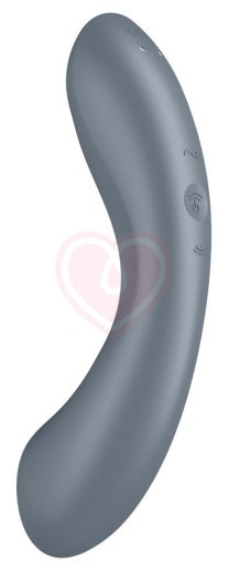 Двухсторонний вакуумный вибростимулятор Satisfyer Curvy Trinity 1 серый фото 4
