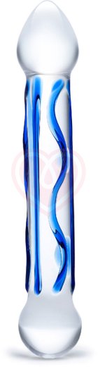 Текстурированный фаллоимитатор из стекла Glas Full Tip фото 1