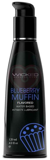 Оральный лубрикант Wicked Aqua Blueberry Muffin со вкусом черничного маффина 120 мл фото 1