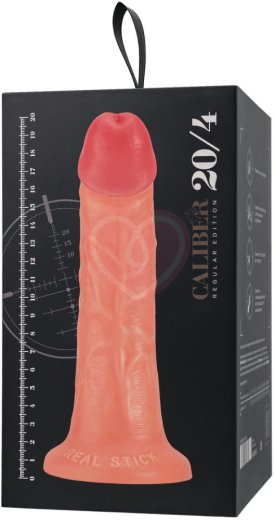 Реалистичный фаллоимитатор на присоске RealStick Caliber 20-4 телесный фото 3