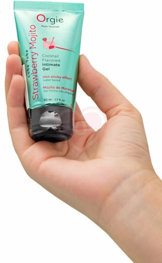 Водный лубрикант Orgie Lube Tube Cocktail Strawberry Mojito со вкусом коктейля Клубничный мохито 50  фото 2