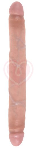Фаллоимитатор двухсторонний гибкий King Cock Slim Double Dildo 31 см телесный фото 1