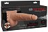 Полый страпон с функцией эякуляции Hollow Squirting Strap-On with Balls Flesh 21 см телесный фото 4