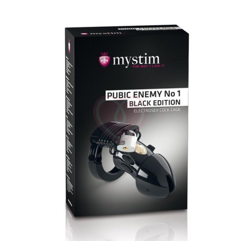 Пояс верности Mystim Pubic Enemy No 1 для электростимуляции члена чёрный фото 3