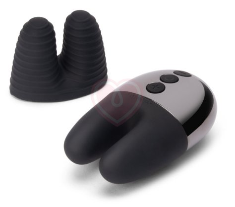 Мини-вибратор с двумя кончиками Le Wand Double Vibe чёрный хром фото 4