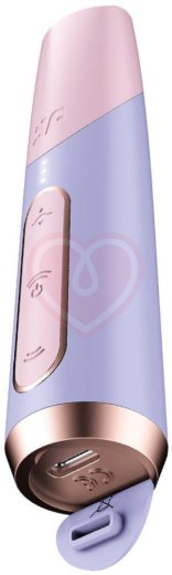 Вакуумно-волновой клиторальный стимулятор помада Satisfyer Bold Kiss розово-фиолетовый фото 4