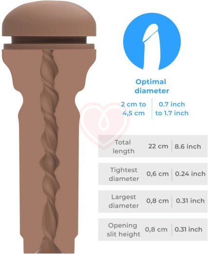 Мастурбатор попка Kiiroo Feel Stroker Extra Tight Butt коричневая фото 4