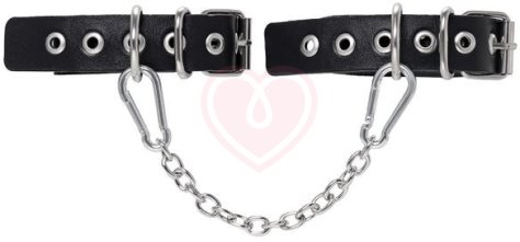 Оковы с люверсами Pecado BDSM черные фото 1