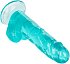 Фаллоимитатор Size Queen 15 см голубой фото 4
