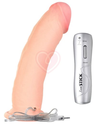Реалистичный вибратор RealStick Elite Vibro с пультом управления фото 1