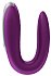 Парный вибратор Satisfyer Double Fun с управлением от приложения или пульта фиолетовый фото 6