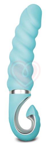 Рельефный витой вибратор Gvibe Gjack 2 бирюзовый фото 1