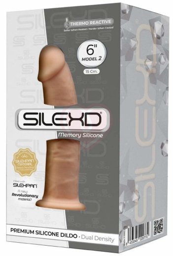 Фаллоимитатор на присоске SileXD Model 2 Memory Silicone 15 см телесный фото 2