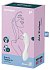 Вибратор с вакуумной стимуляцией Satisfyer Curvy Trinity 5+ и приложением белый фото 6