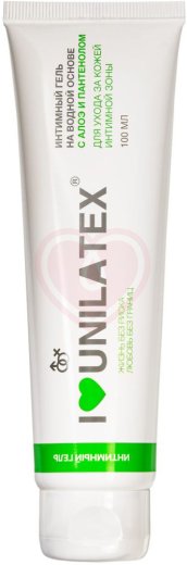 Увлажняющий лубрикант Unilatex Gel с Алоэ Вера и Пантенолом 100 мл фото 1