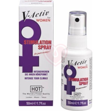 Спрей Hot V-activ со стимулирующим эффектом для женщин 50 мл фото 1