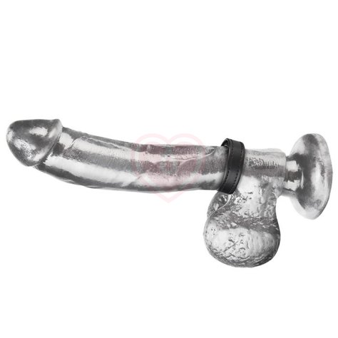 Кожаное кольцо на член на липучке Velcro Cock Ring фото 1