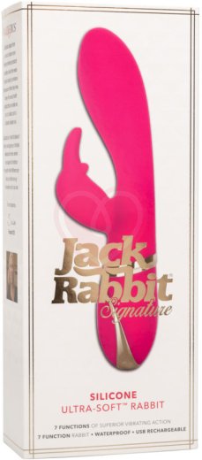 Мягкий вибратор-кролик Signature Ultra-Soft Rabbit розовый фото 6