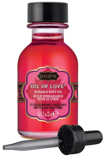 Согревающий гель KamaSutra Oil of Love Strawberry Dreams Клубника 22 мл фото 1