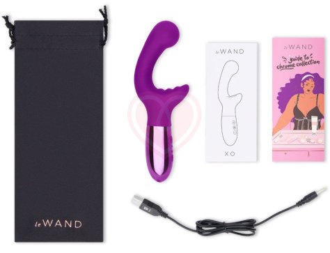 Вибратор для двойной стимуляции Le Wand XO фиолетовый фото 6