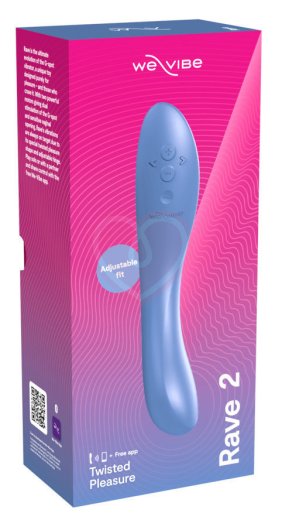 Вибратор для зоны G We-Vibe Rave 2 с управлением от приложения голубой фото 6