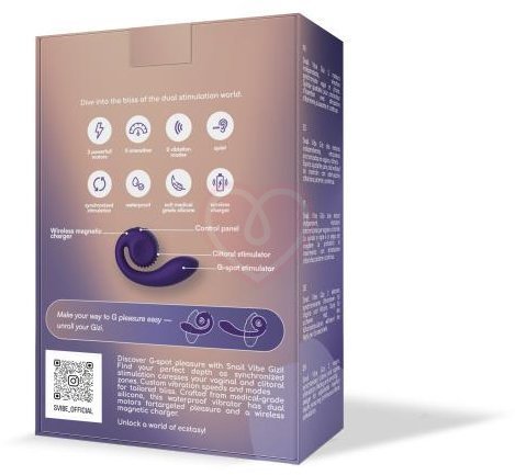 Раскручивающийся вибратор Svibe Gizi фиолетовый фото 3